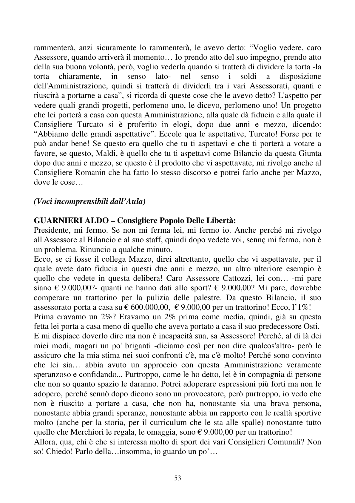 Pagina 53 del verbale