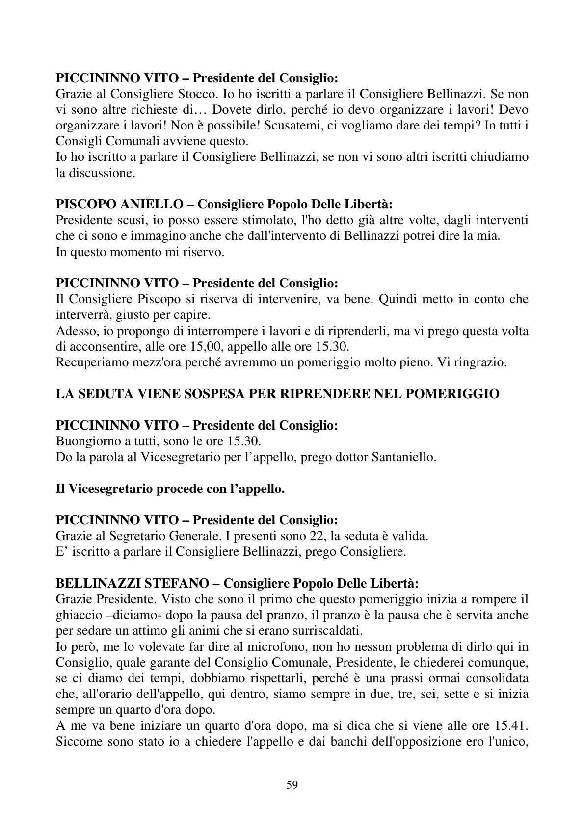 Pagina 59 del verbale