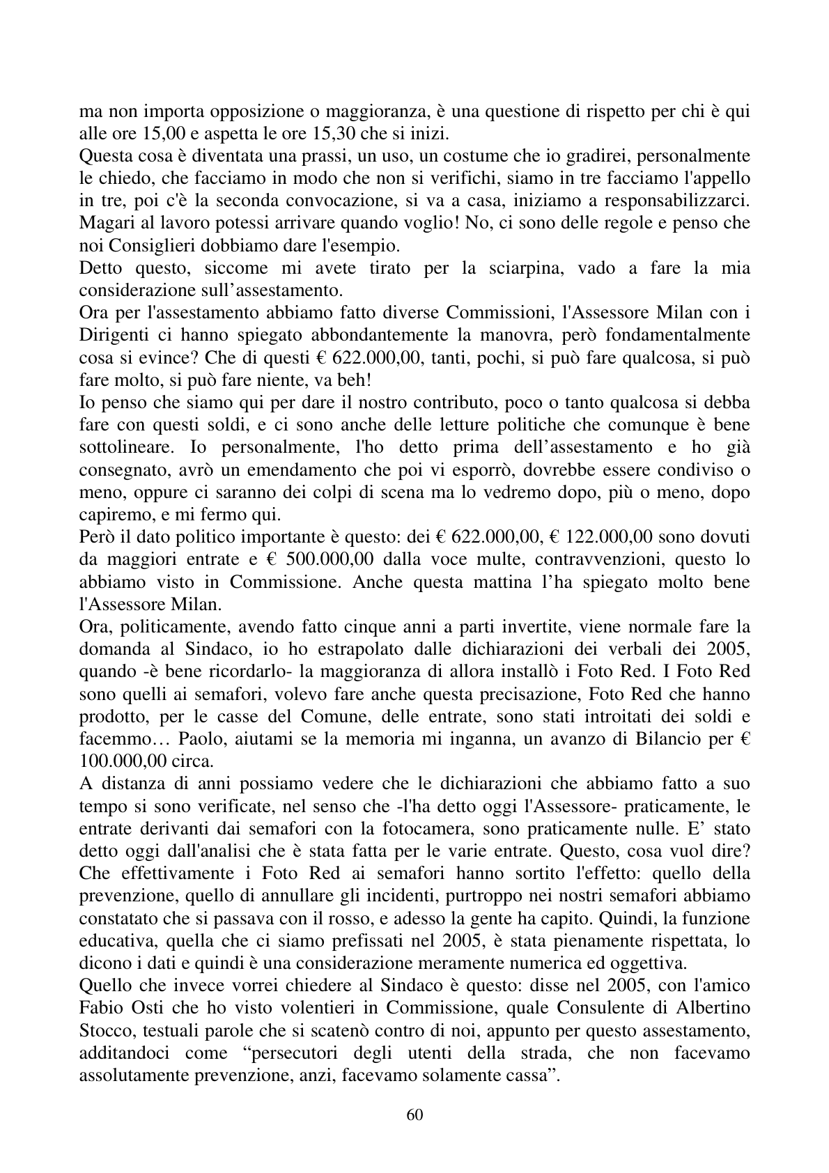 Pagina 60 del verbale