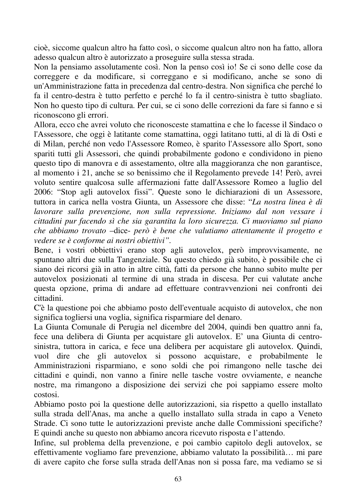 Pagina 63 del verbale