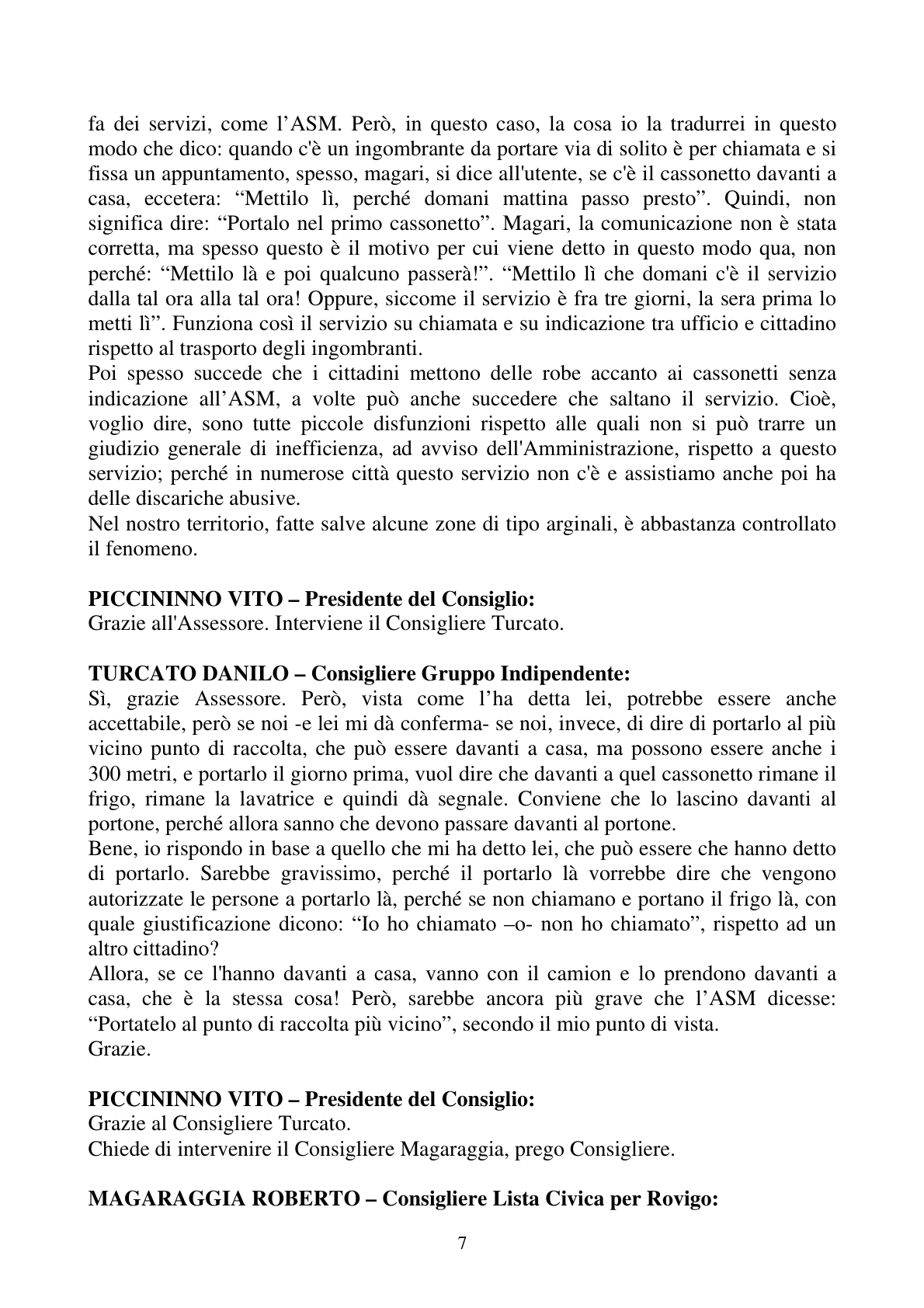 Pagina 7 del verbale