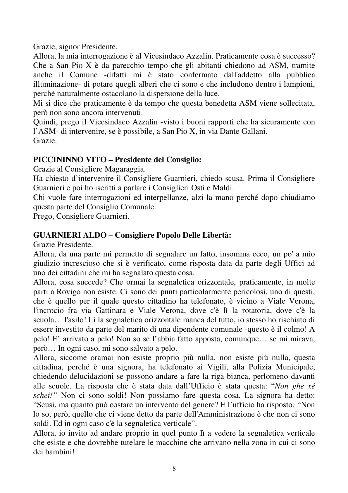 Pagina 8 del verbale