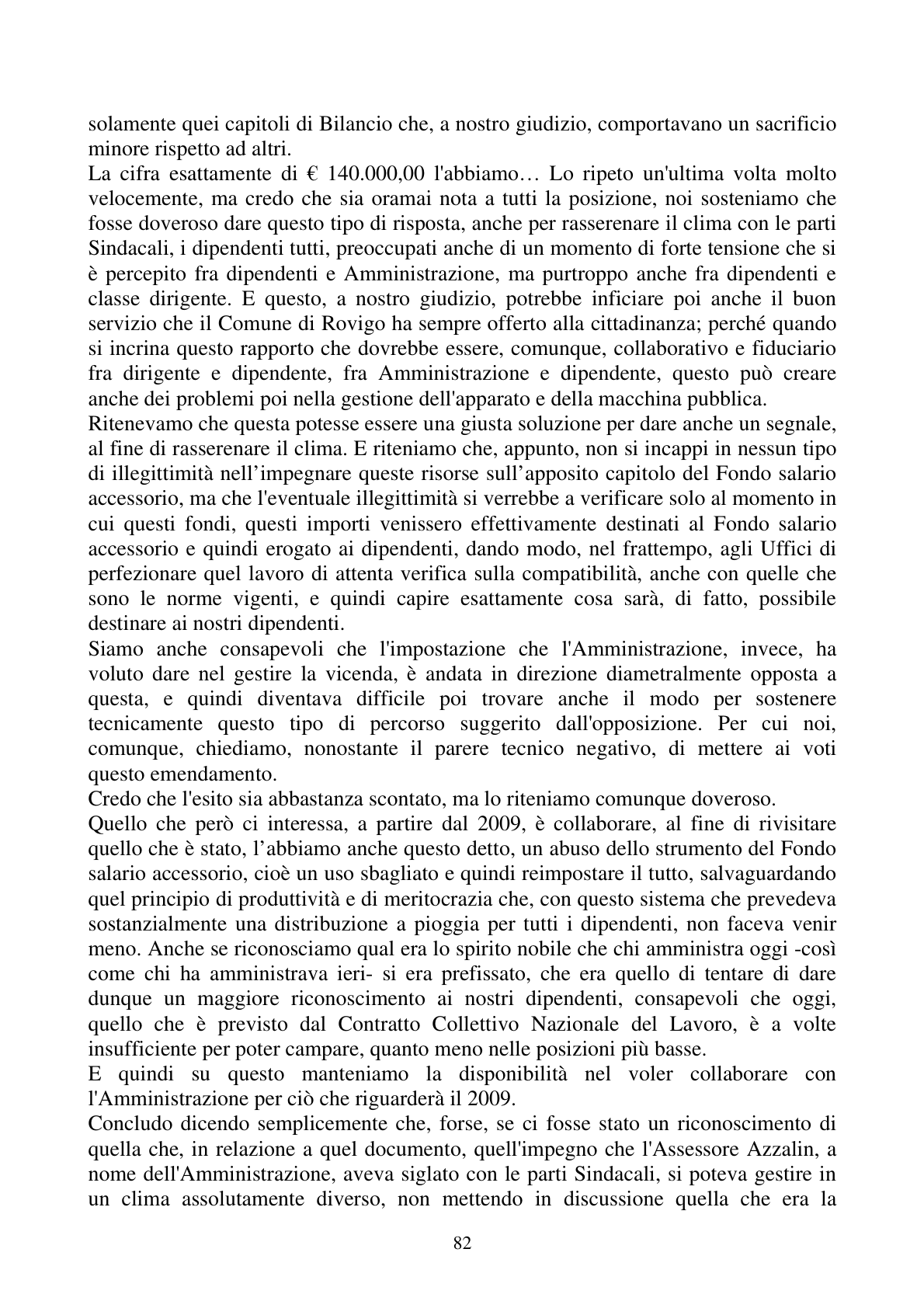 Pagina 82 del verbale