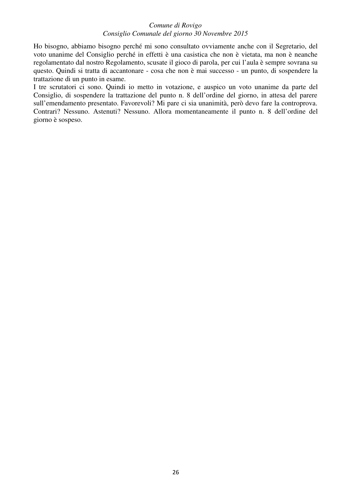 Pagina 26 del verbale