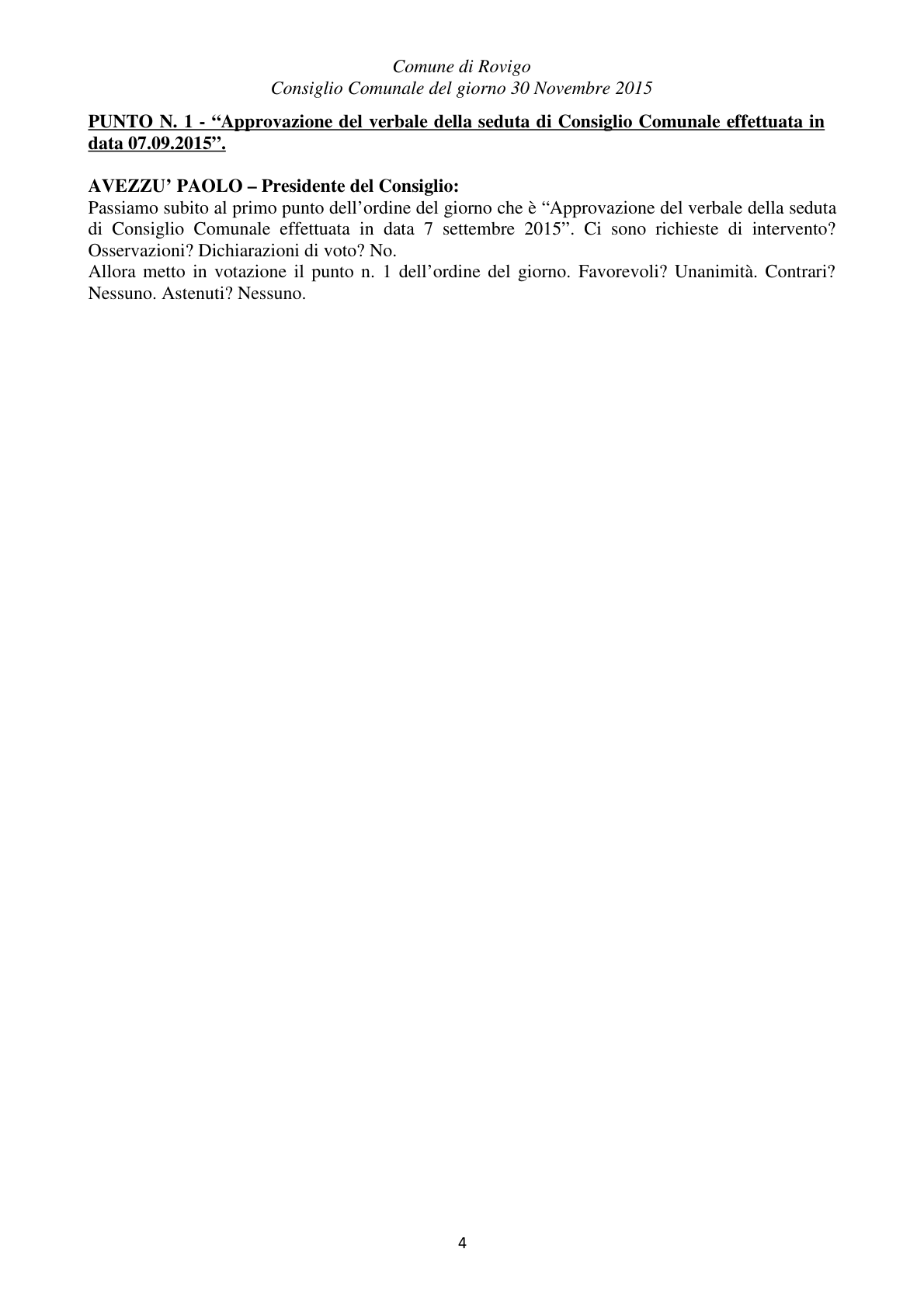 Pagina 4 del verbale