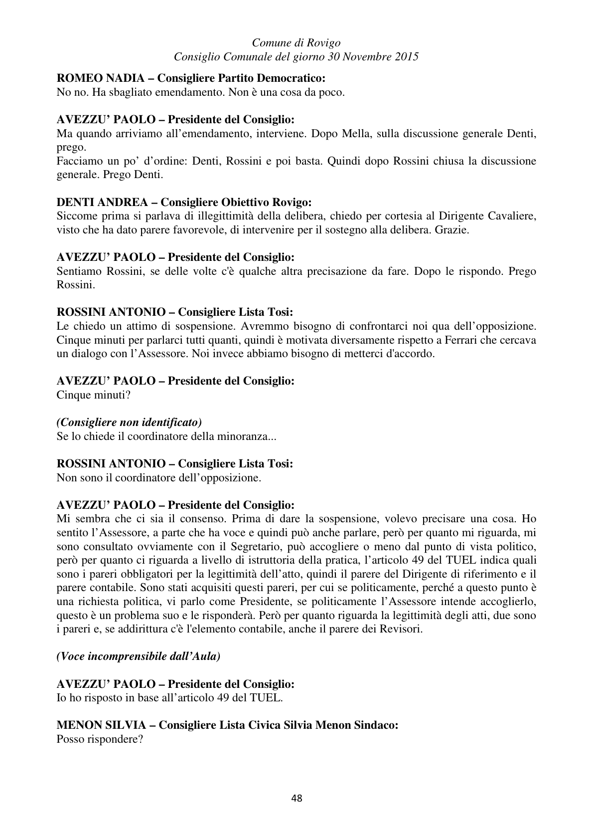 Pagina 48 del verbale