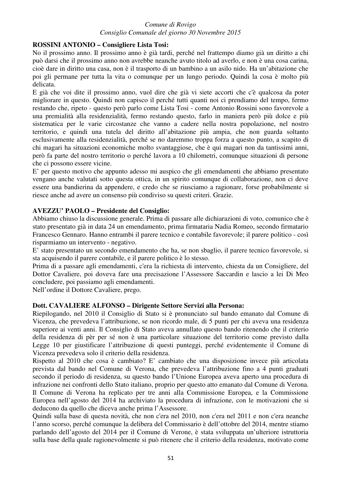Pagina 51 del verbale