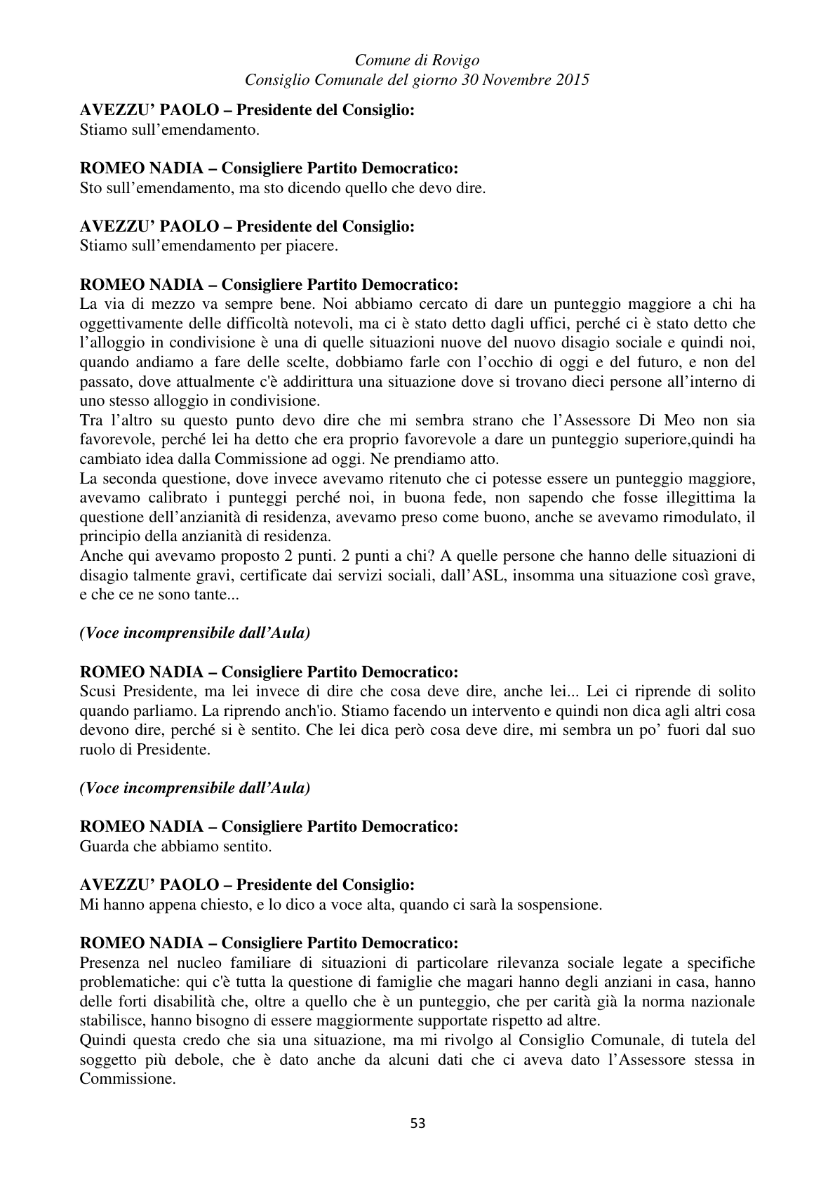 Pagina 53 del verbale