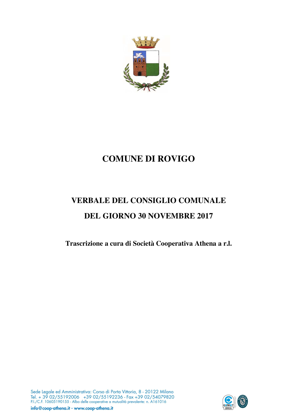 Pagina 1 del verbale