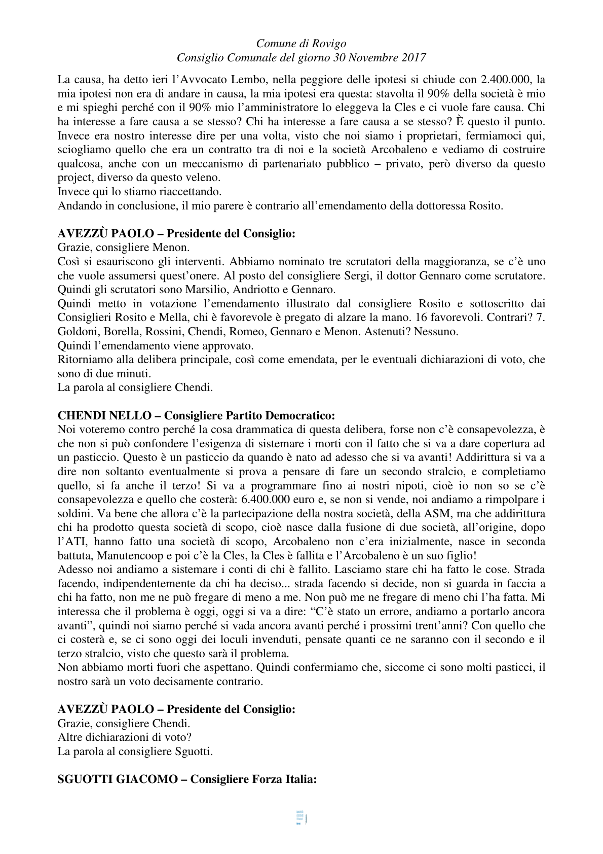 Pagina 11 del verbale