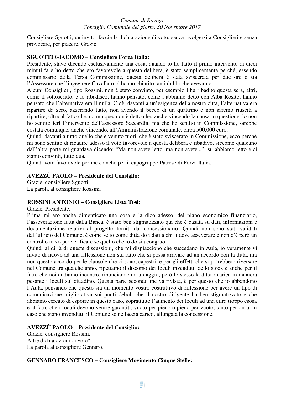 Pagina 13 del verbale