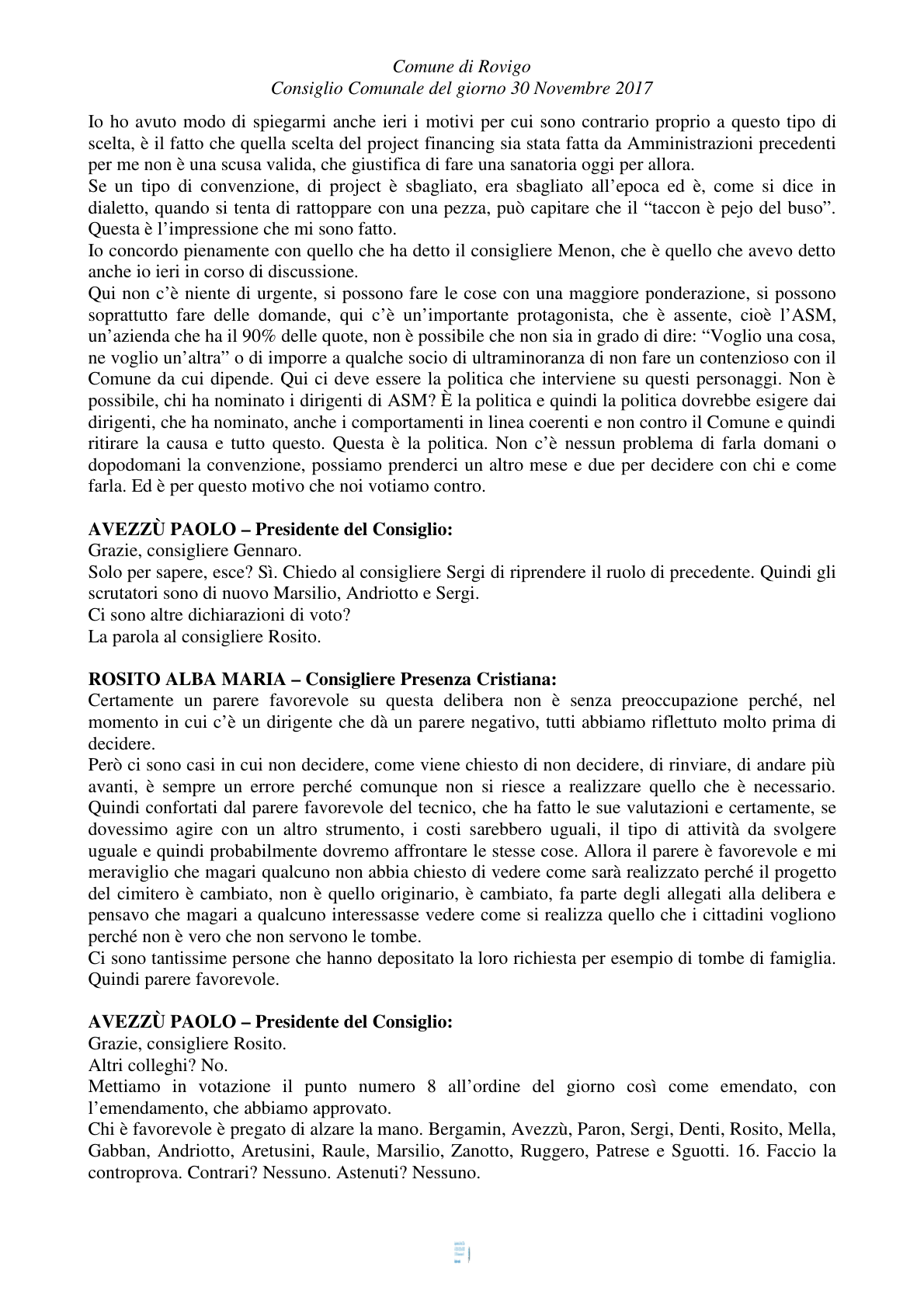 Pagina 14 del verbale