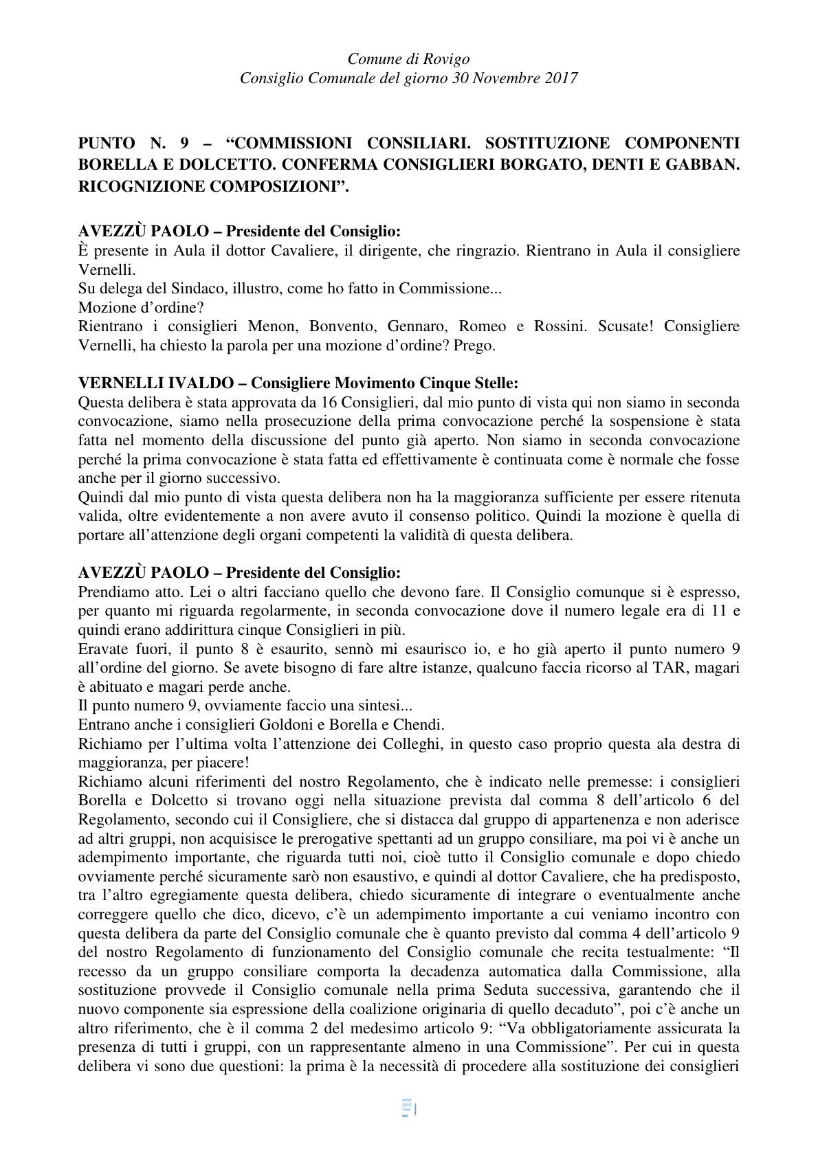 Pagina 16 del verbale