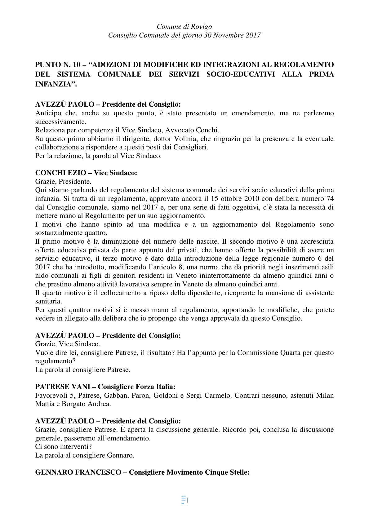 Pagina 21 del verbale