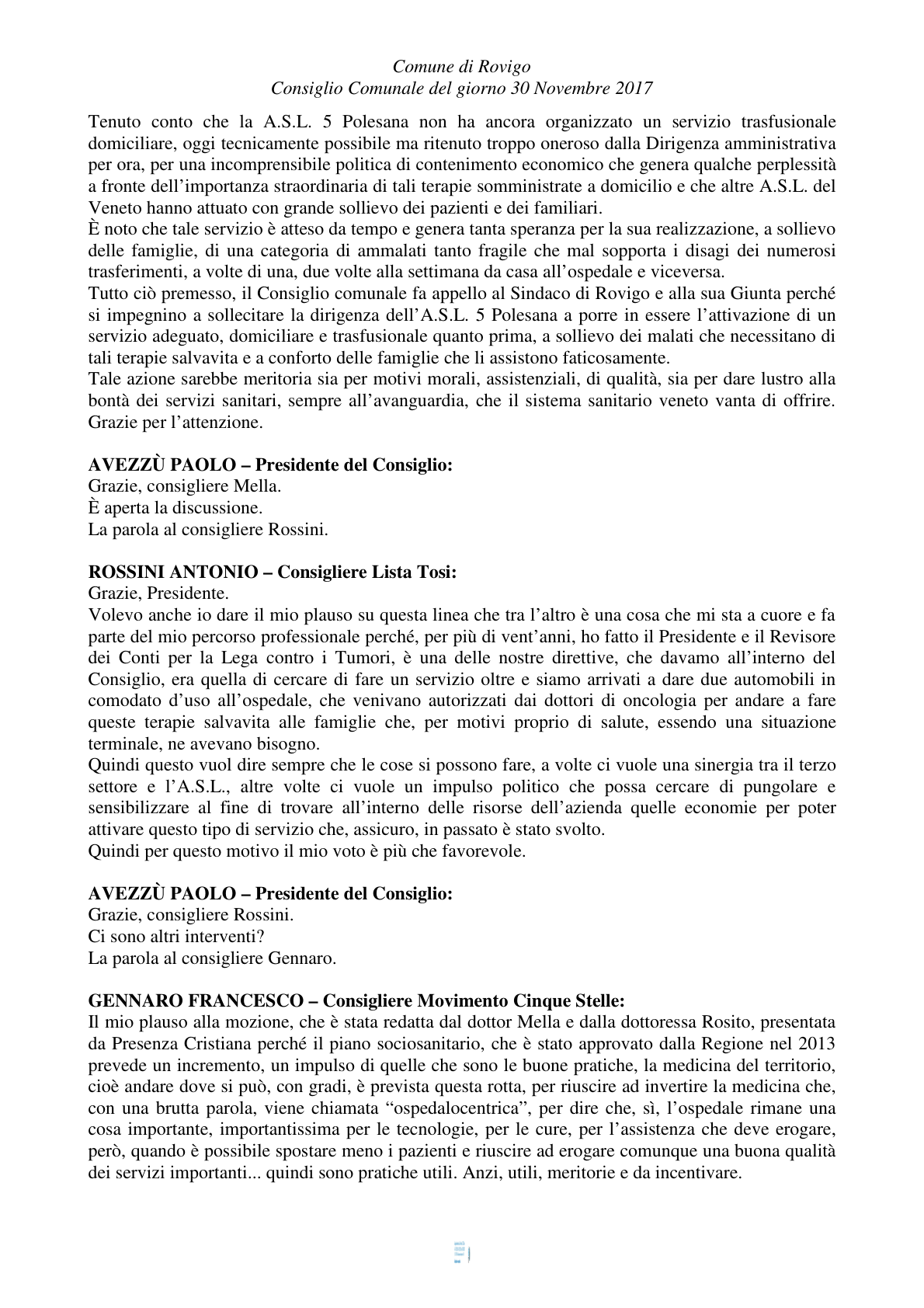 Pagina 31 del verbale