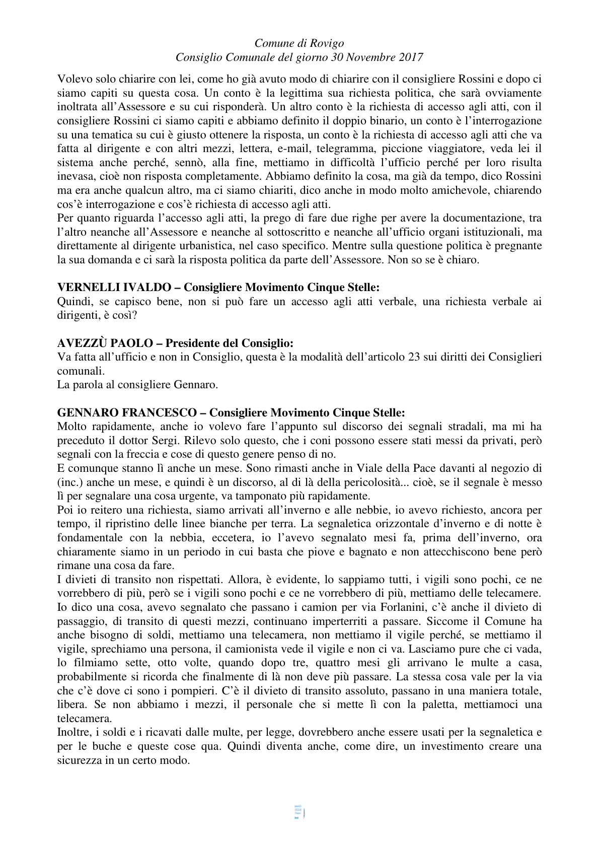 Pagina 38 del verbale
