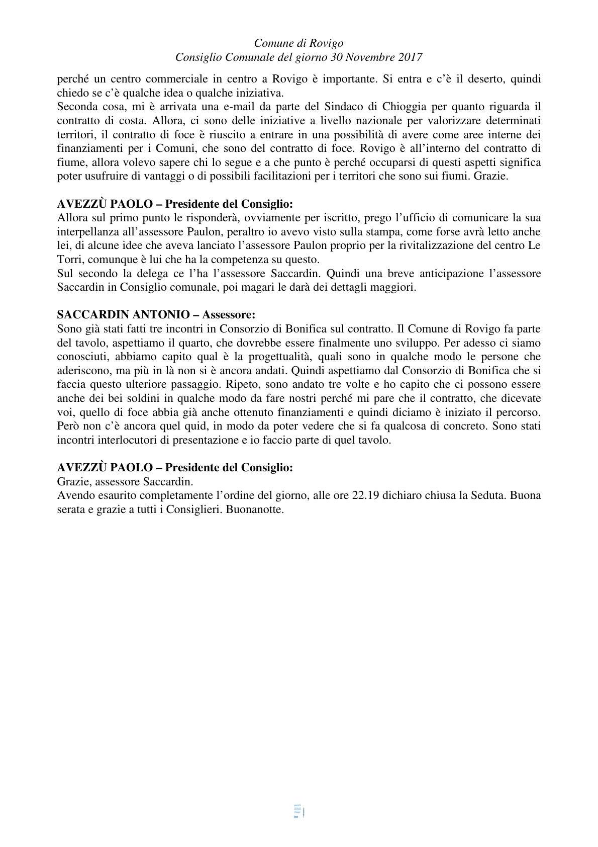 Pagina 40 del verbale