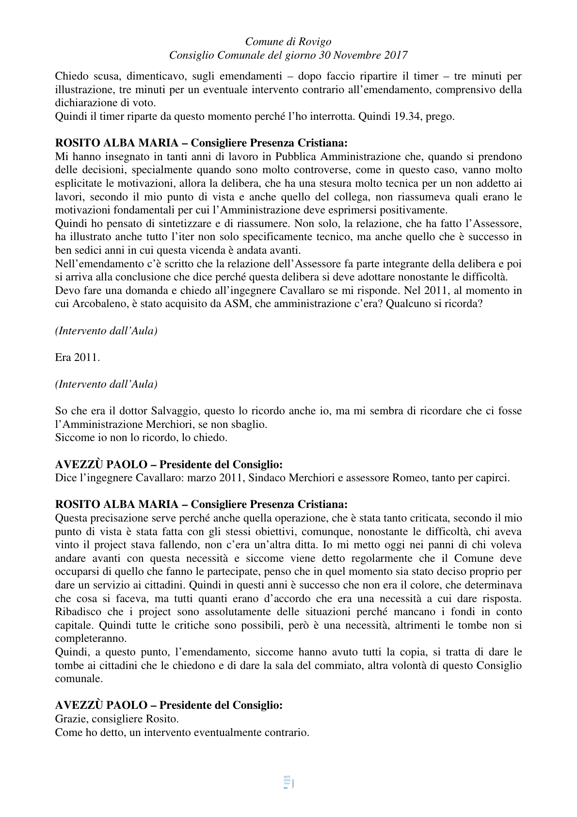 Pagina 9 del verbale