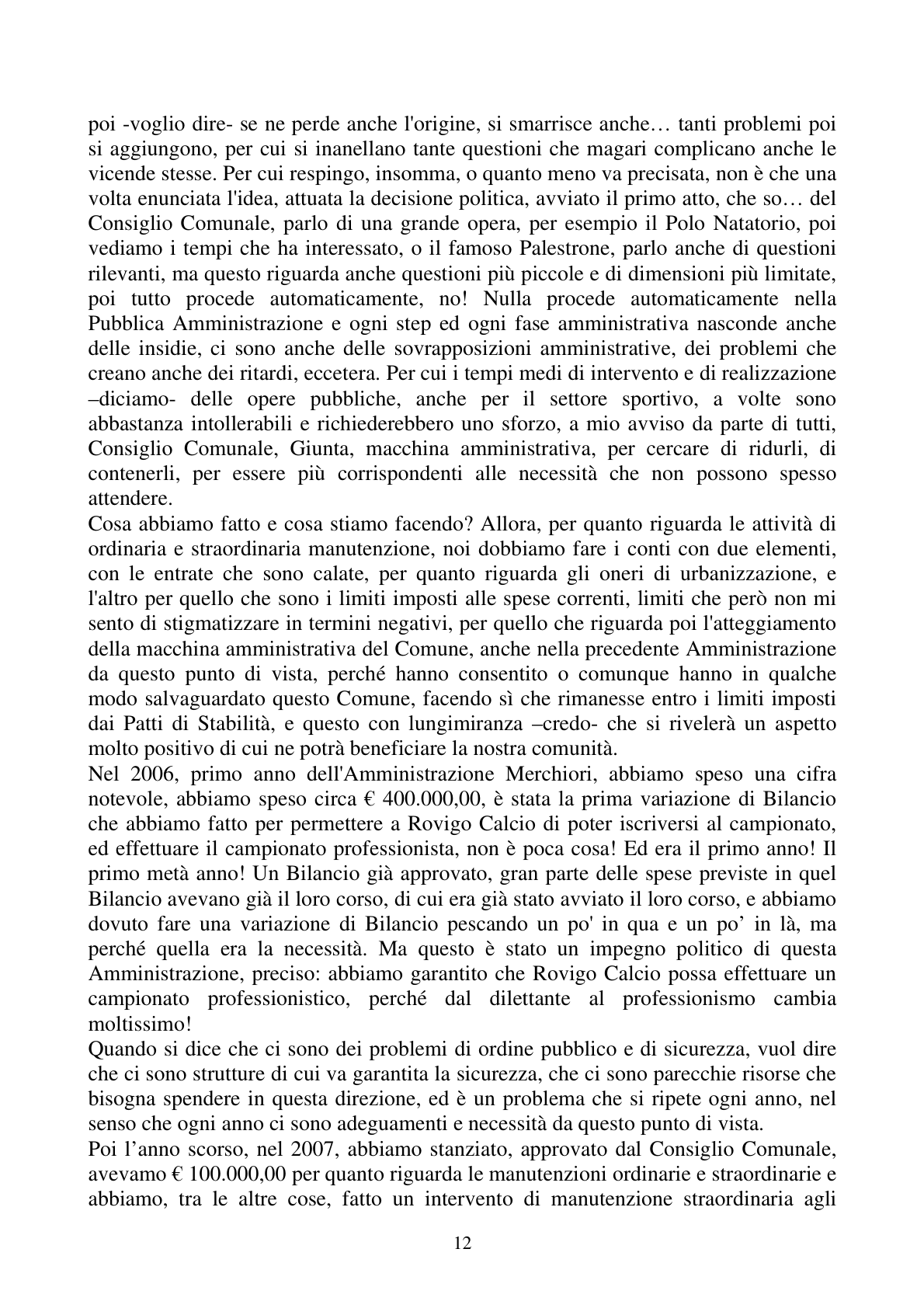 Pagina 12 del verbale