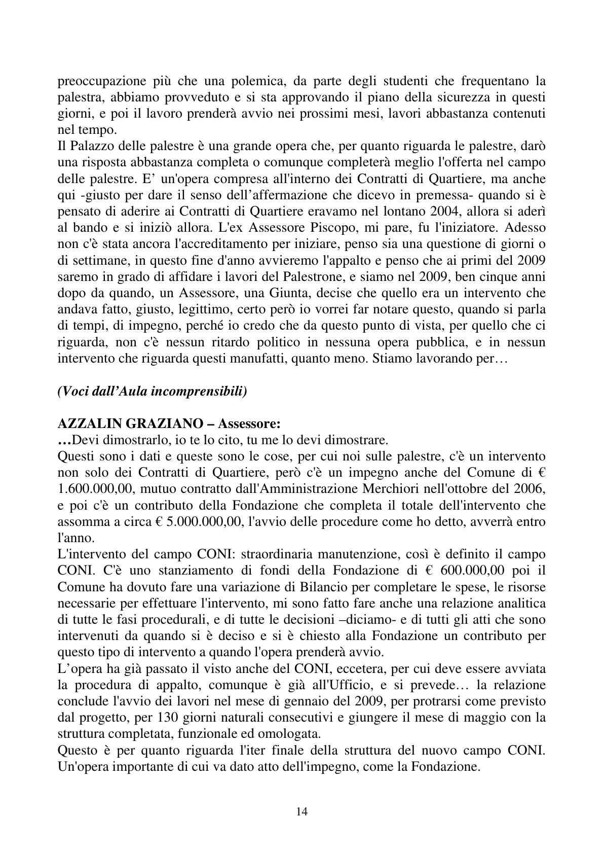 Pagina 14 del verbale