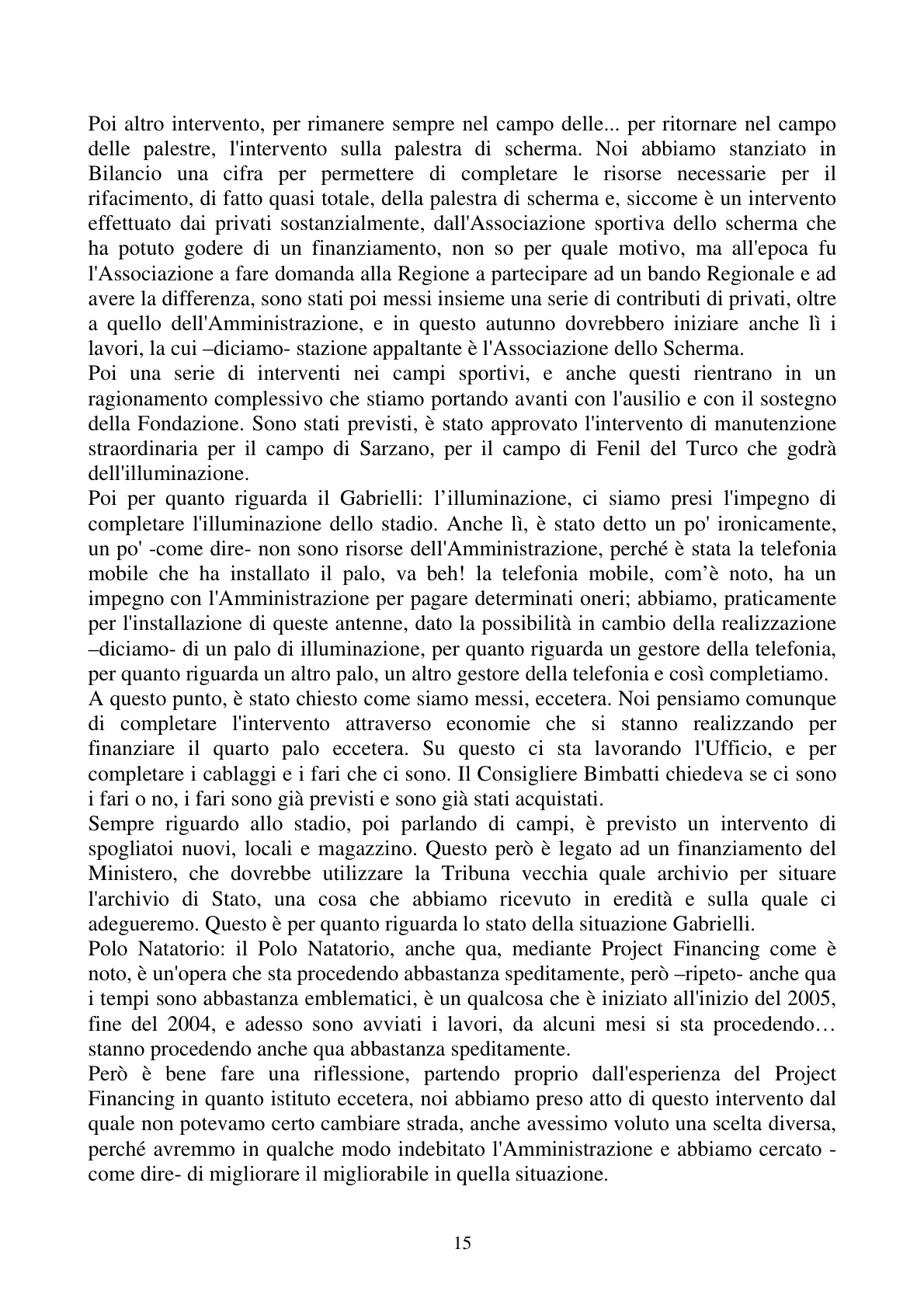 Pagina 15 del verbale