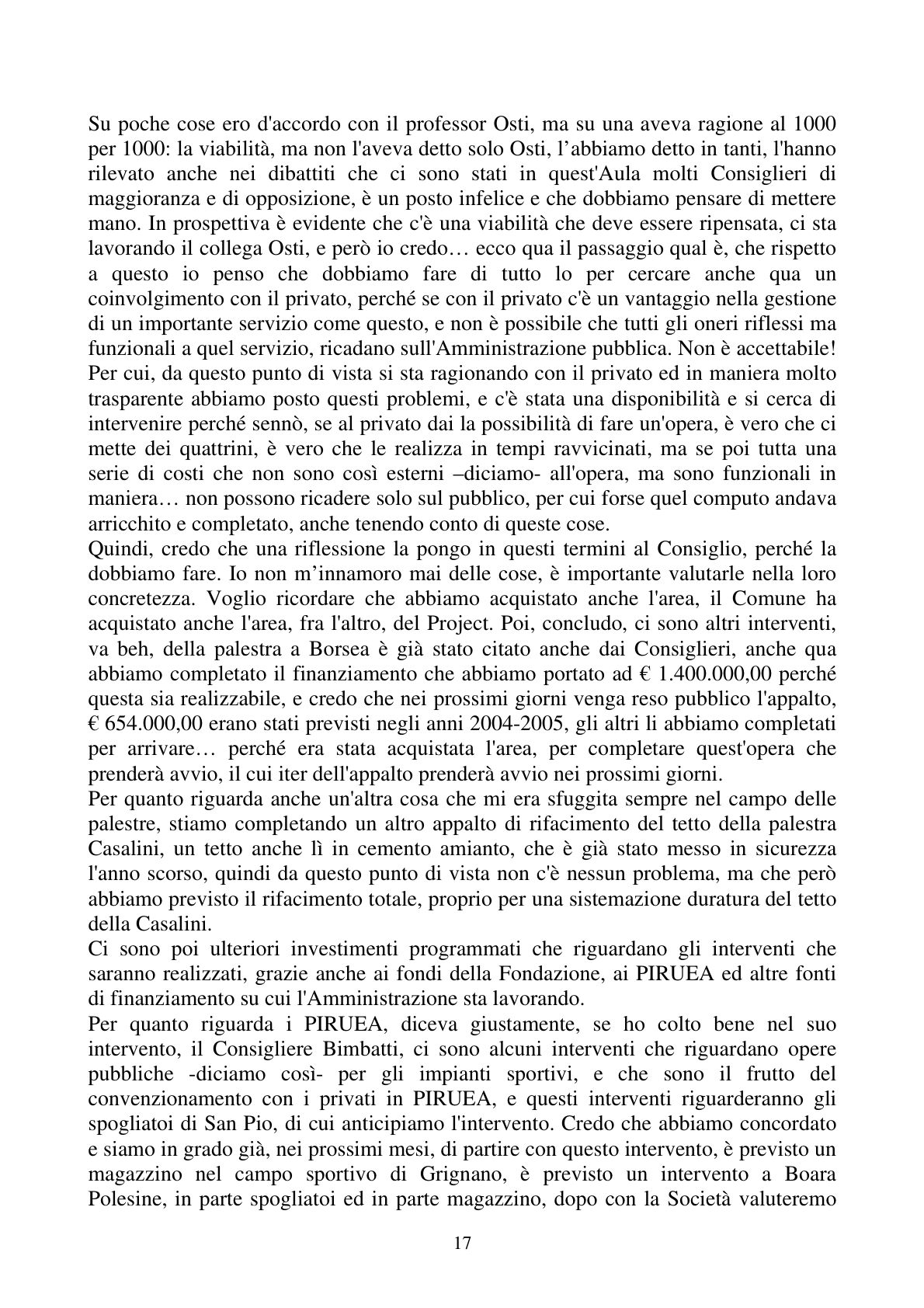 Pagina 17 del verbale