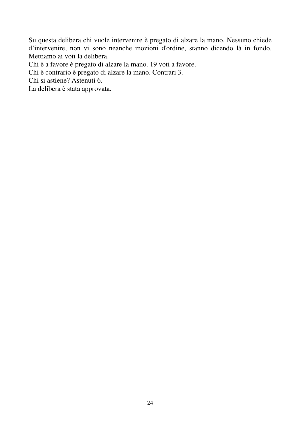 Pagina 24 del verbale