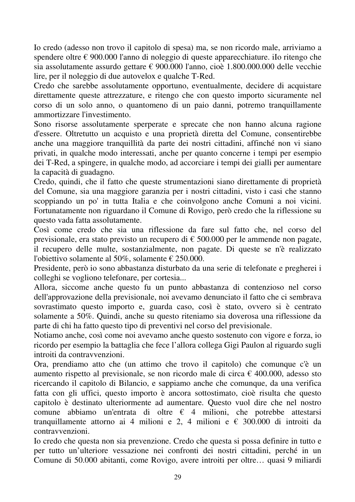 Pagina 29 del verbale