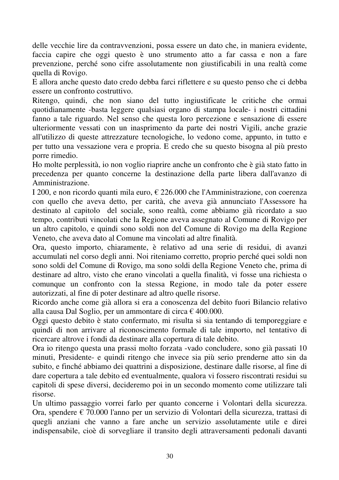 Pagina 30 del verbale