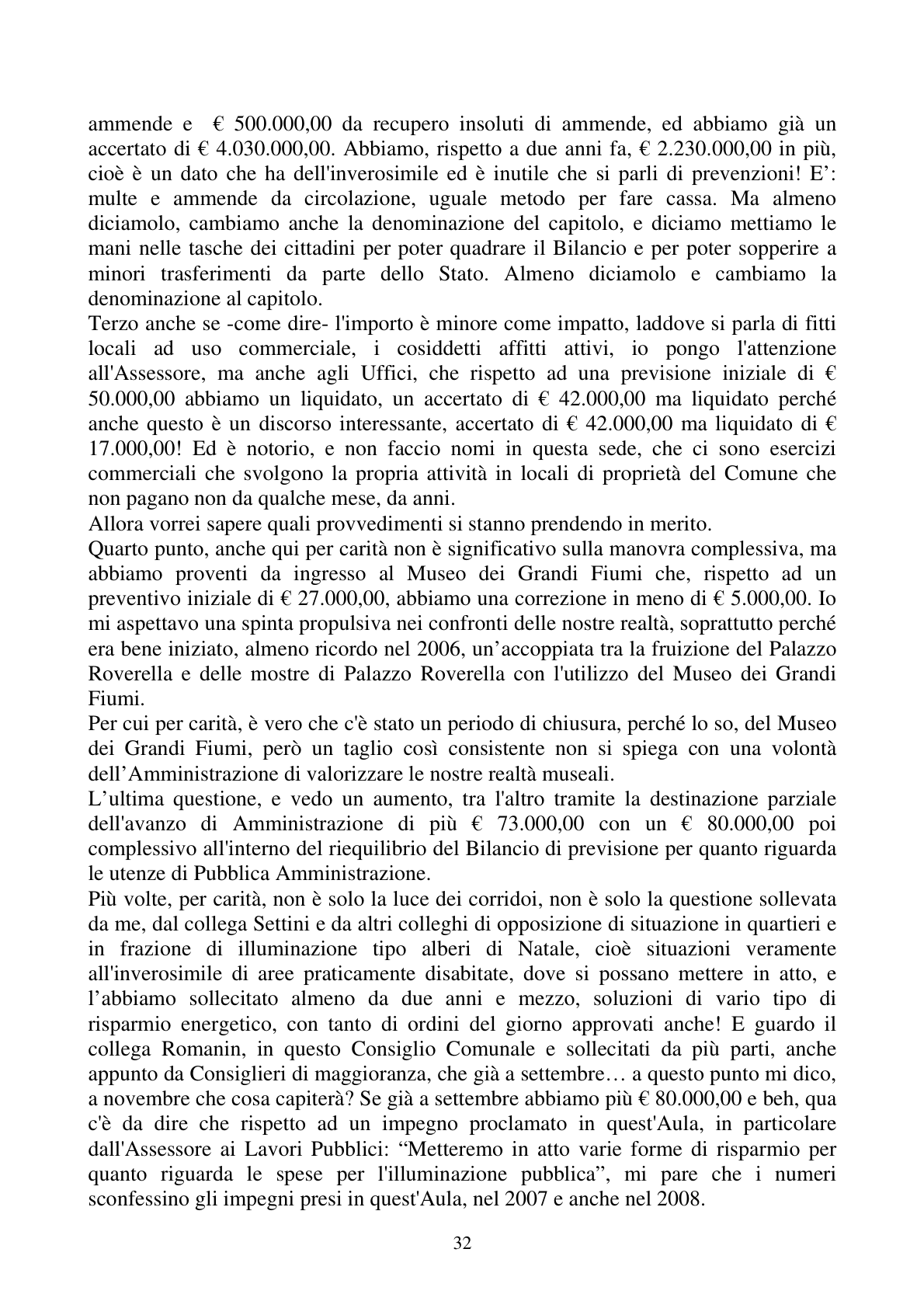 Pagina 32 del verbale