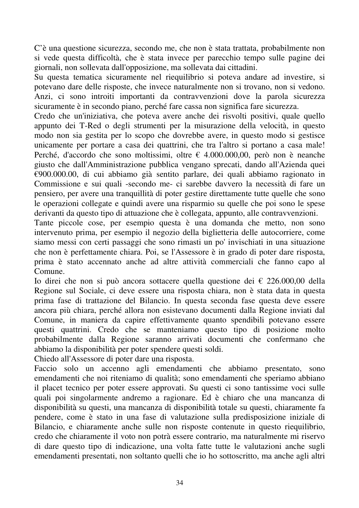 Pagina 34 del verbale