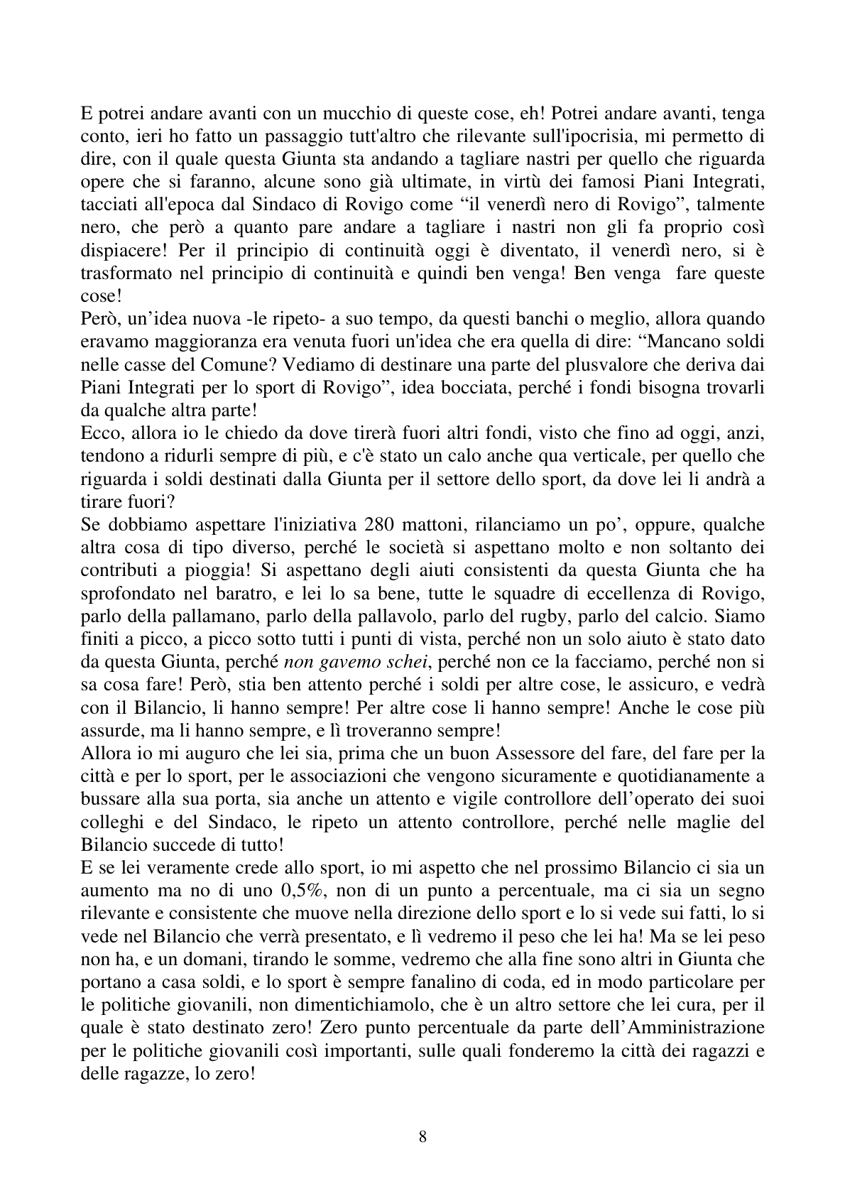 Pagina 8 del verbale