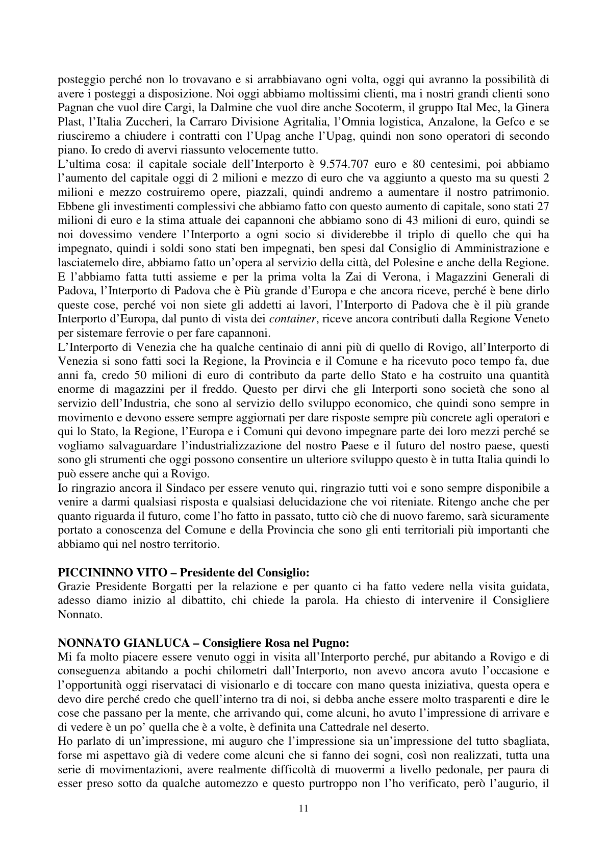 Pagina 12 del verbale
