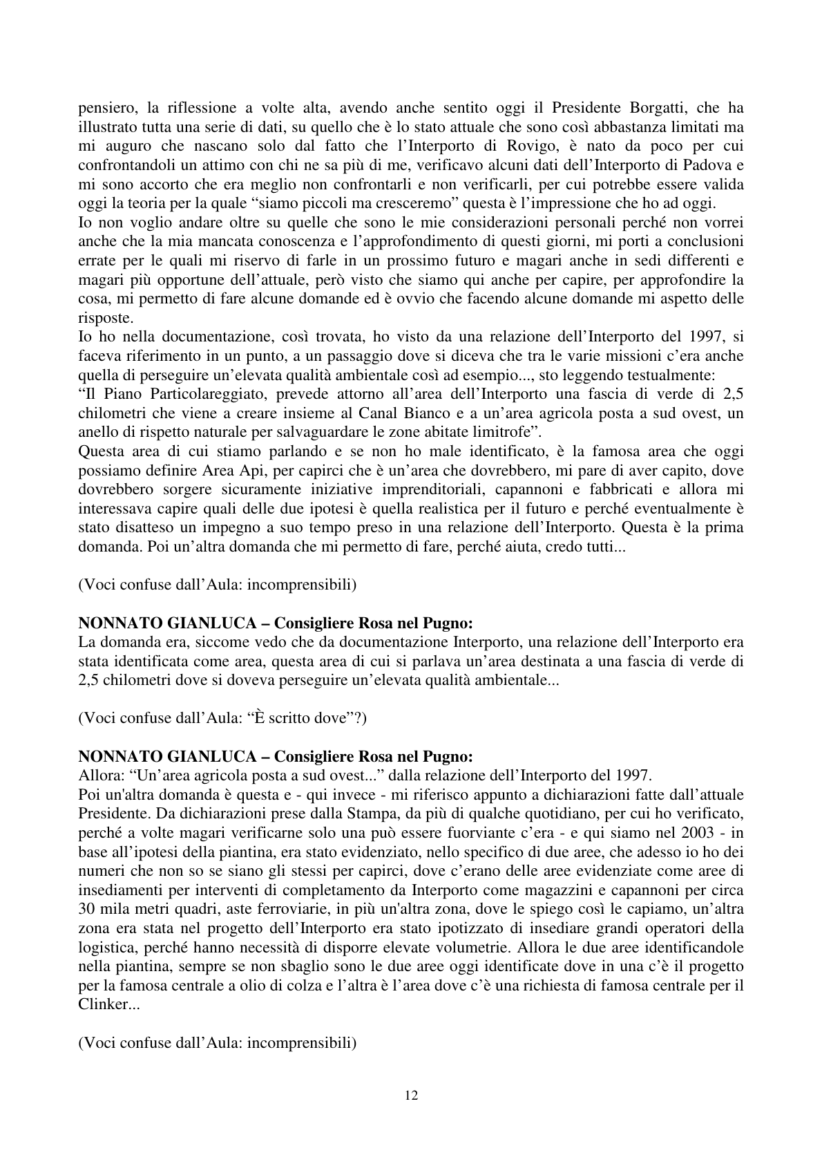 Pagina 13 del verbale