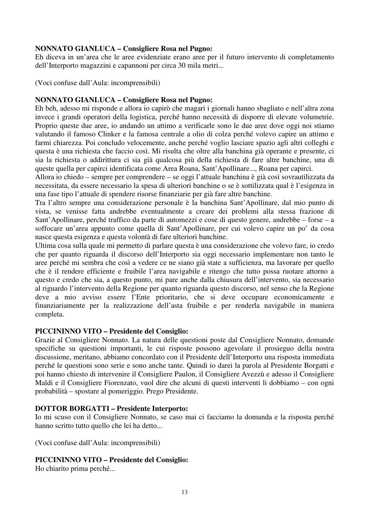 Pagina 14 del verbale