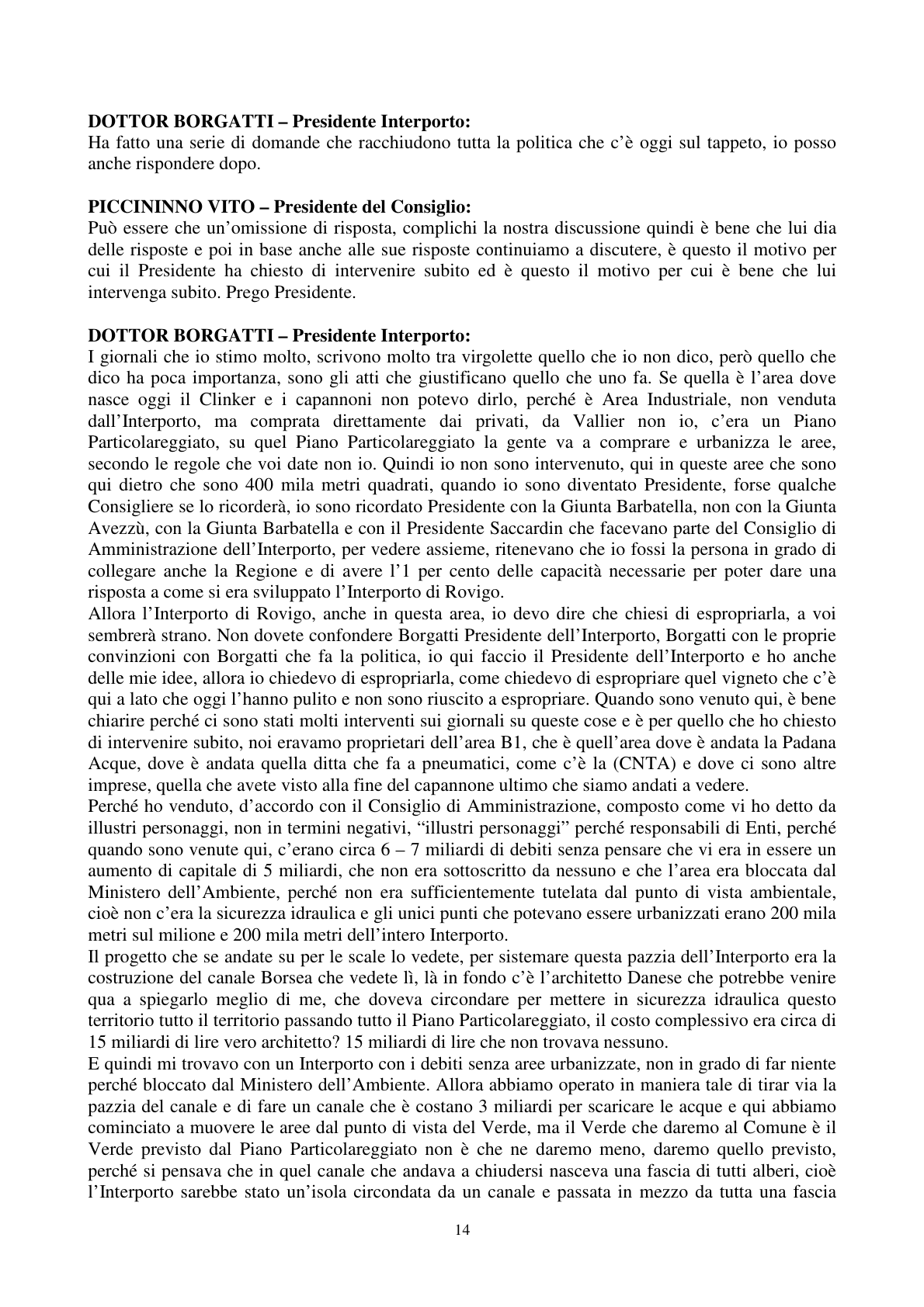 Pagina 15 del verbale