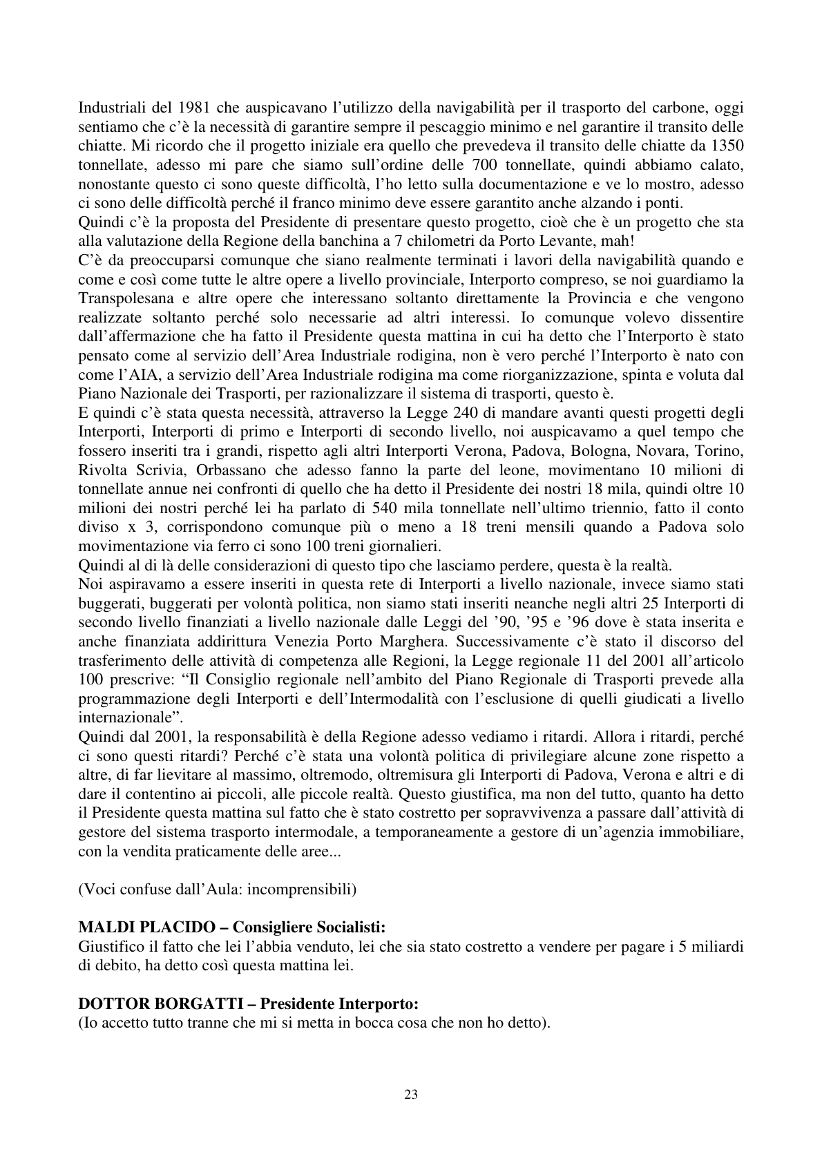 Pagina 24 del verbale