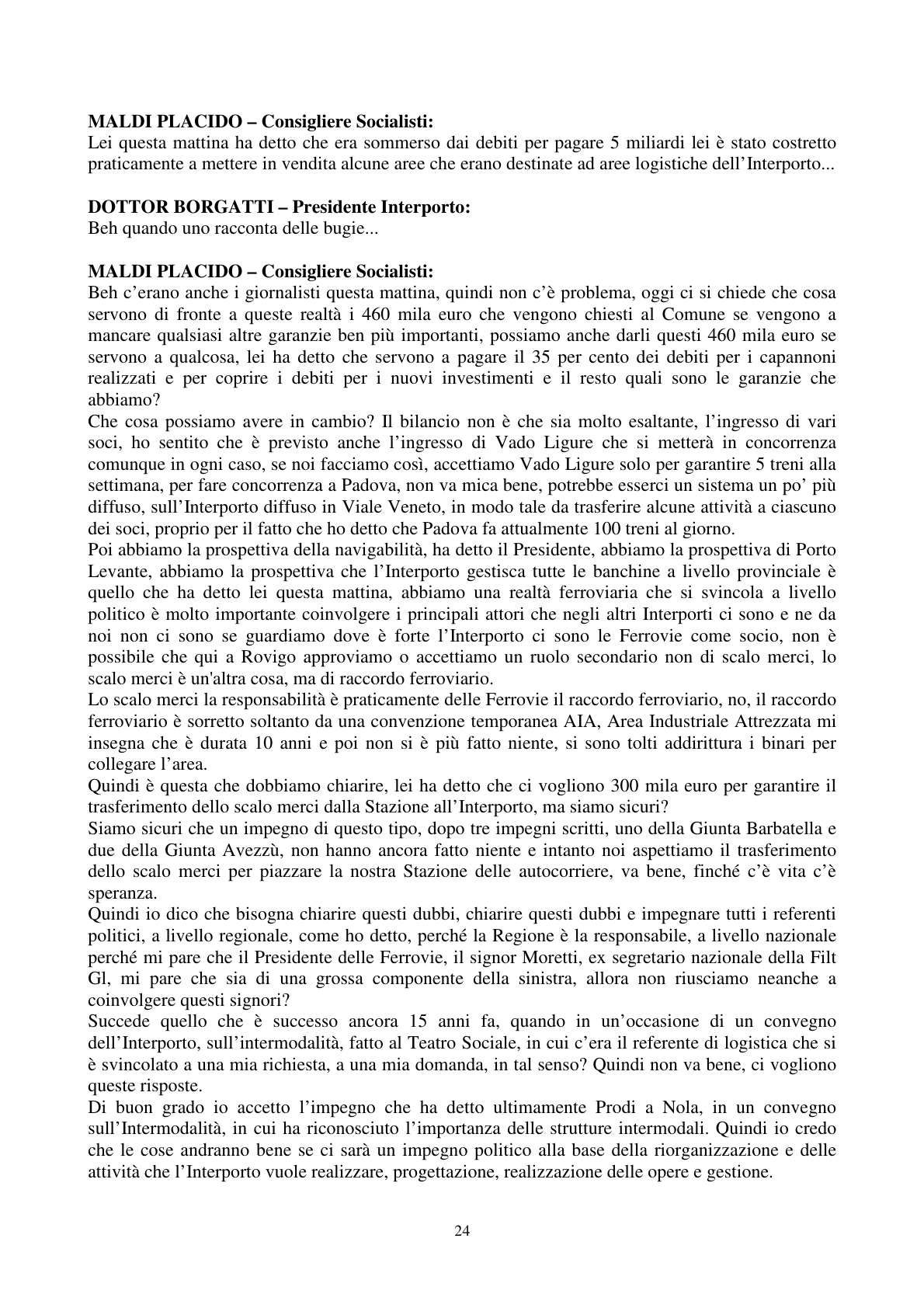 Pagina 25 del verbale