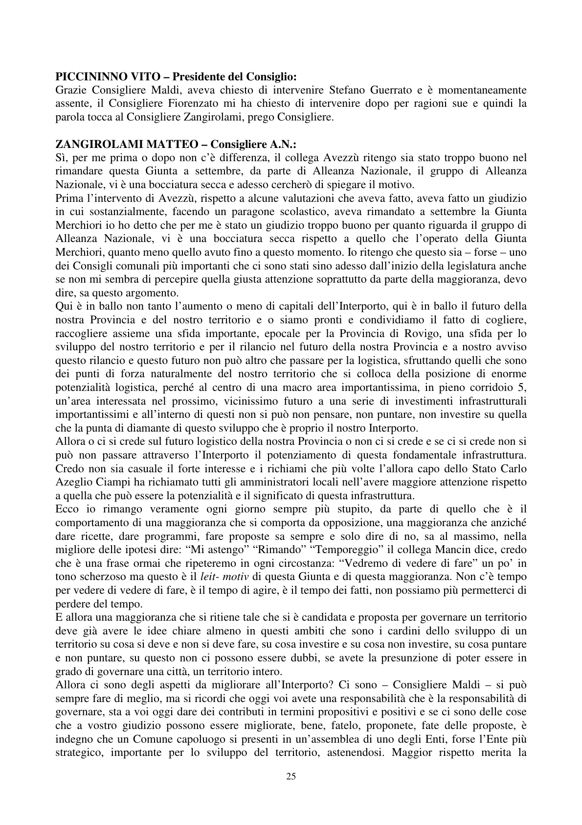 Pagina 26 del verbale