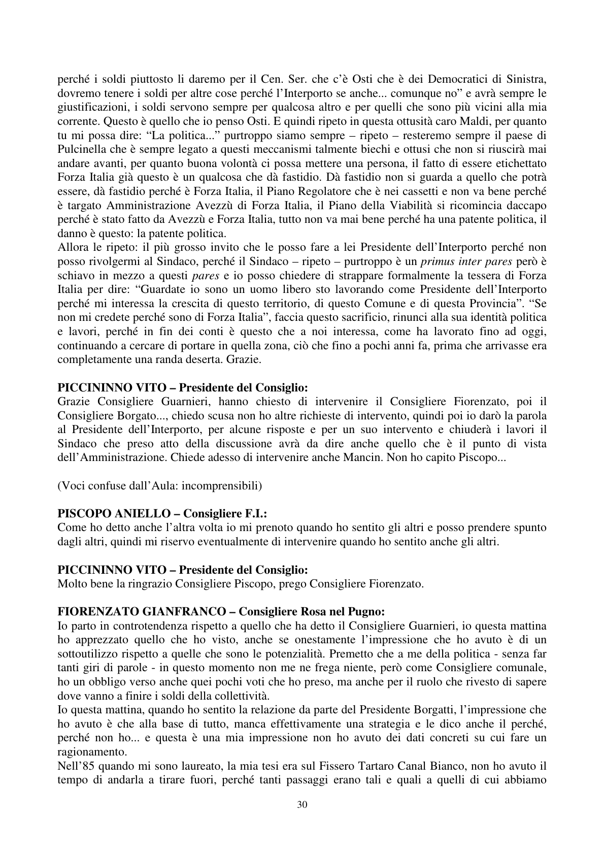 Pagina 31 del verbale