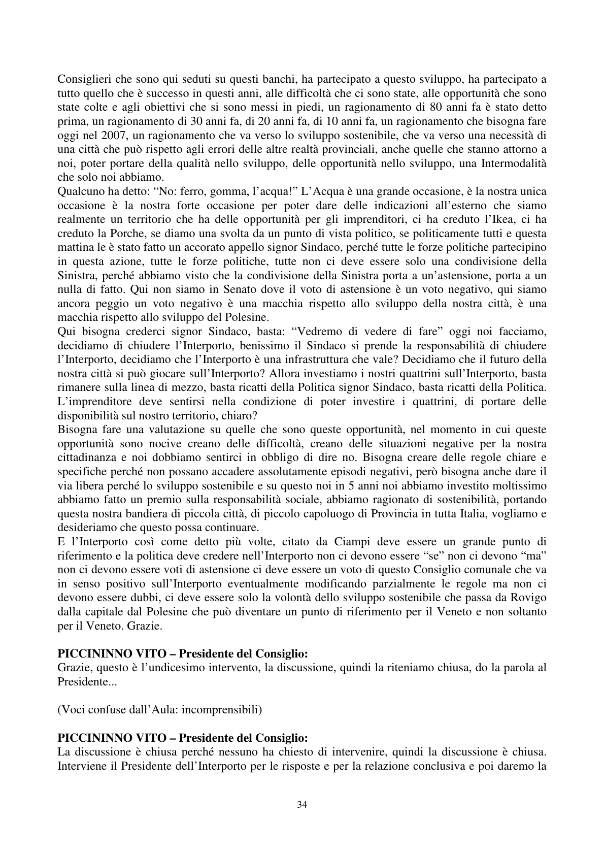 Pagina 35 del verbale