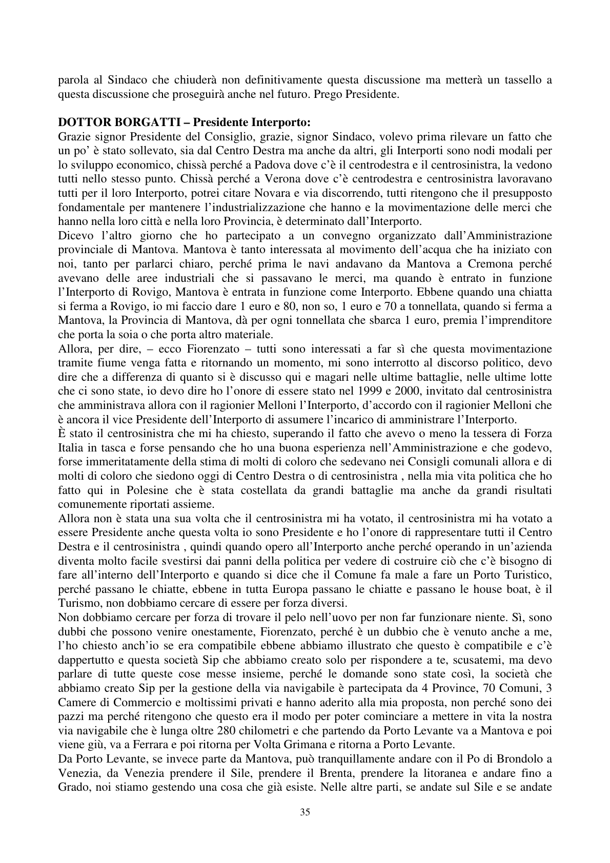 Pagina 36 del verbale