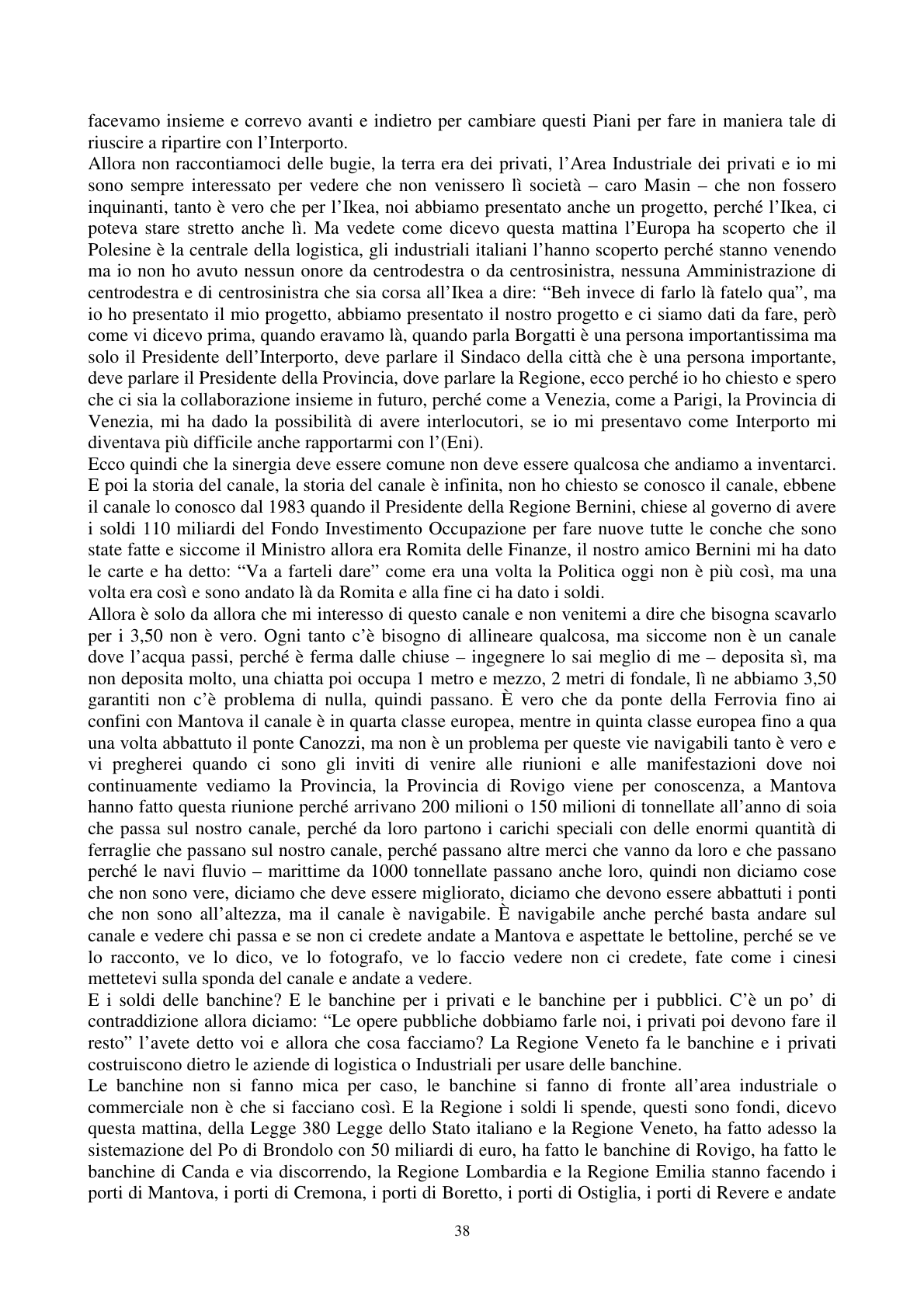 Pagina 39 del verbale