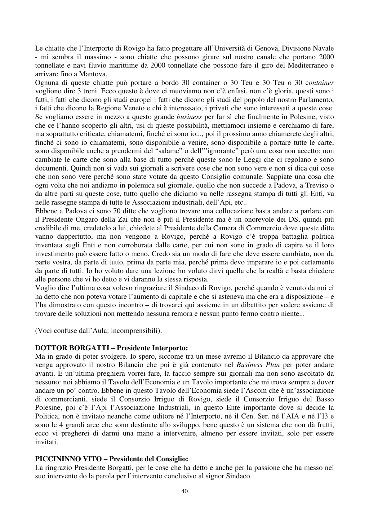 Pagina 41 del verbale