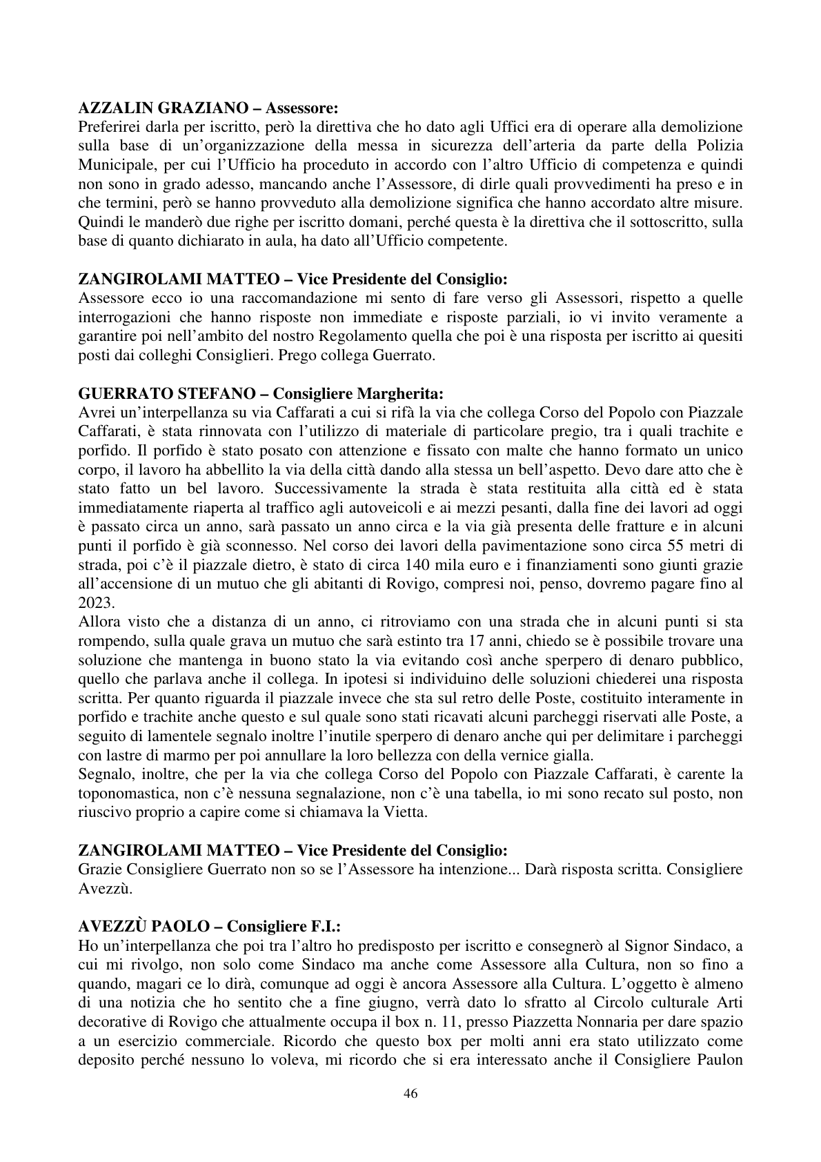 Pagina 47 del verbale