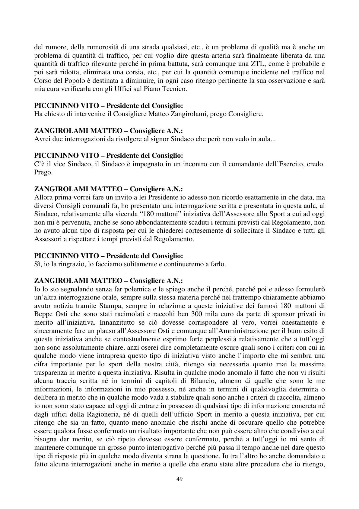 Pagina 50 del verbale