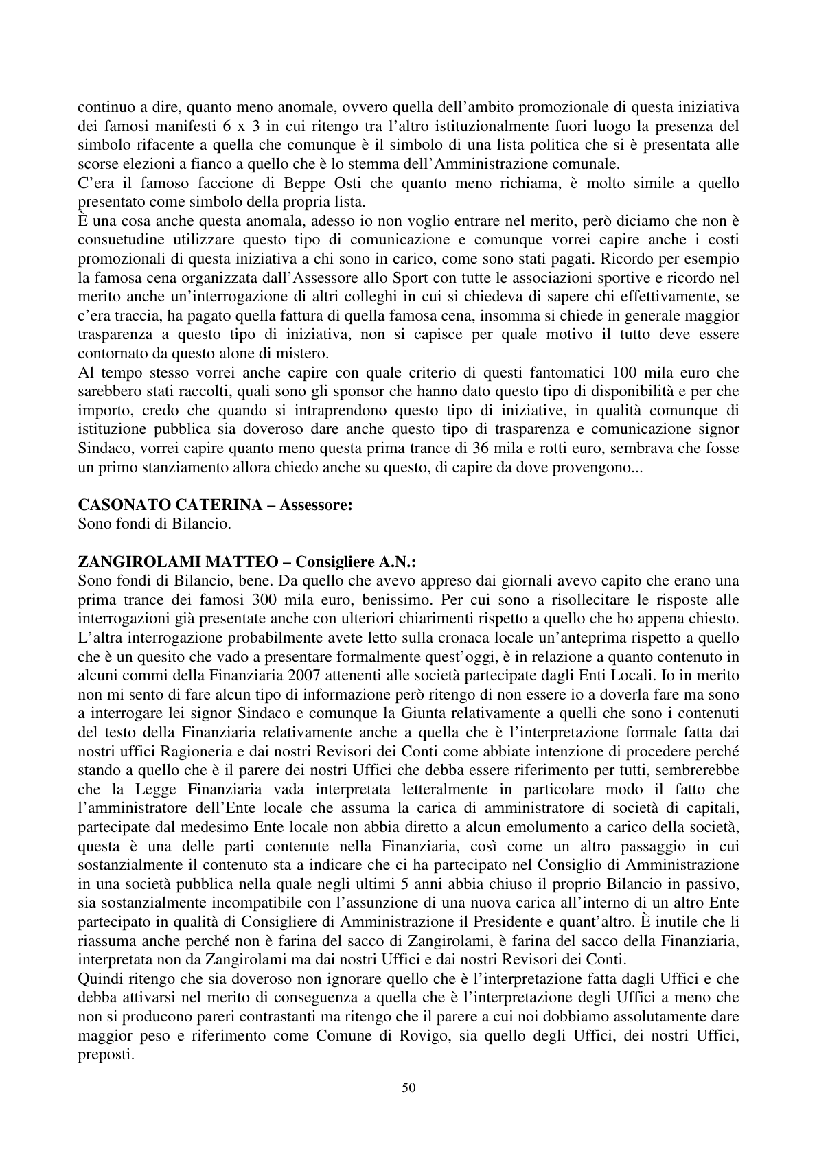 Pagina 51 del verbale