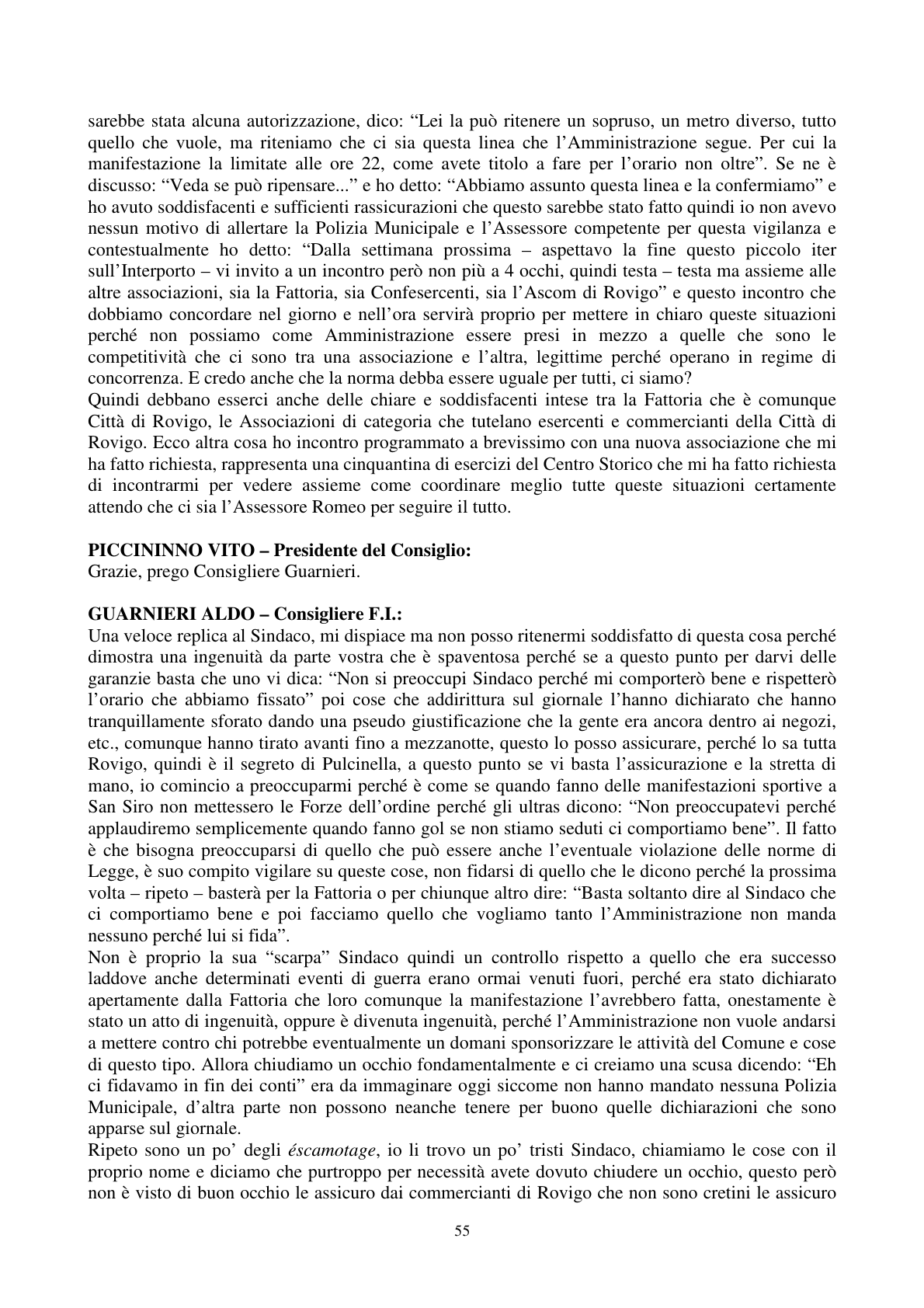Pagina 56 del verbale