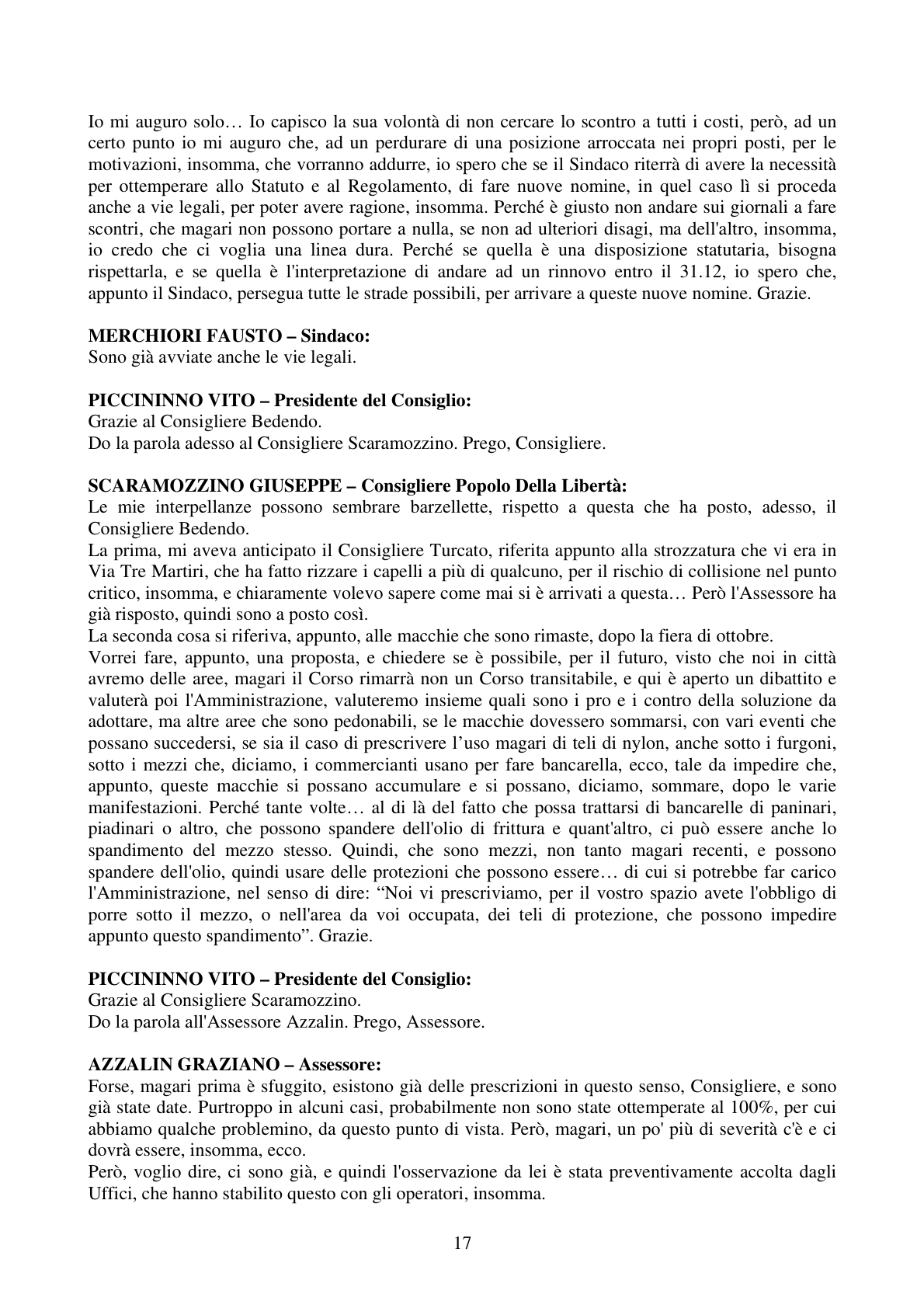 Pagina 17 del verbale