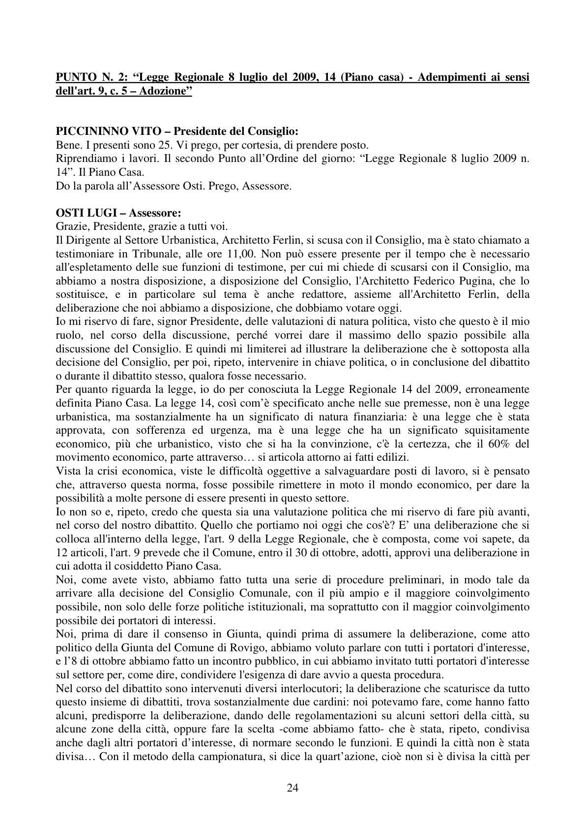 Pagina 24 del verbale